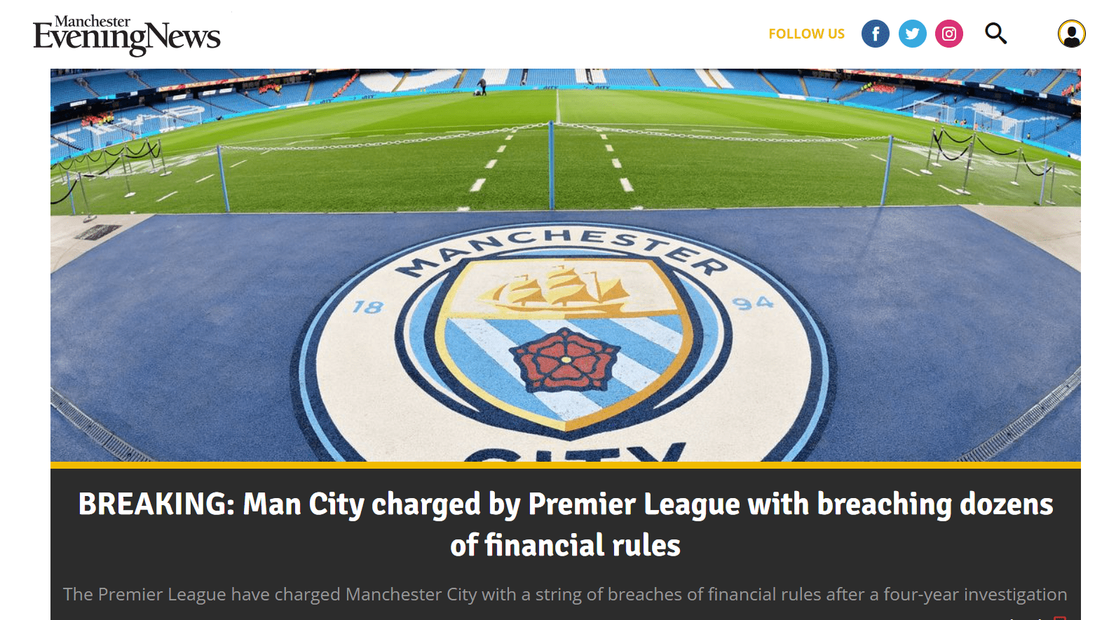 Manchester City granskes, igjen mev 1